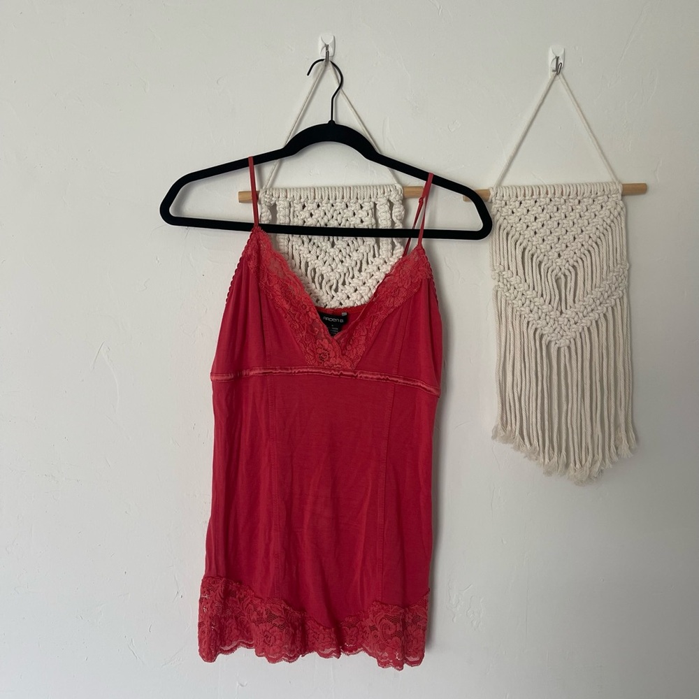 Arden B. Vintage Y2K Lace Tank Top